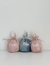Load image into Gallery viewer, Bunny gift bag // Personalised Easter gift bag
