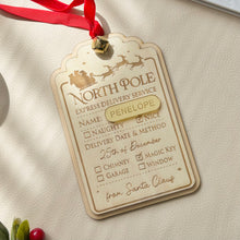 Load image into Gallery viewer, Special delivery large Santa Sack tag // Personalised