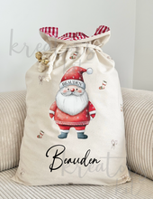 Load image into Gallery viewer, Personalised christmas sack // Christmas Santa