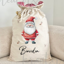 Load image into Gallery viewer, Personalised christmas sack // Christmas Santa