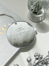 Load image into Gallery viewer, Personalised Christmas ornament // My first Christmas