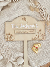 Load image into Gallery viewer, Easter Hunt Sign Personalised // Easter hunt