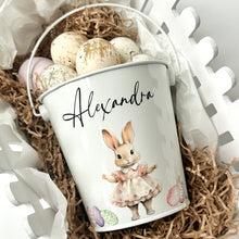 Load image into Gallery viewer, Personalised easter bucket // pink bunny