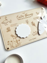 Load image into Gallery viewer, Easter Bunny Food Tray // Easter Decoration / personalised