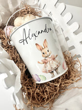 Load image into Gallery viewer, Personalised easter bucket // pink bunny