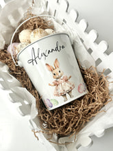 Load image into Gallery viewer, Personalised easter bucket // pink bunny