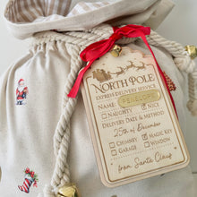 Load image into Gallery viewer, Special delivery large Santa Sack tag // Personalised