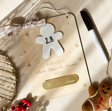 Load image into Gallery viewer, Personalised Christmas Countdown hanger // Christmas Decor