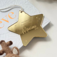 Load image into Gallery viewer, Personalised Christmas ornament // My first Christmas