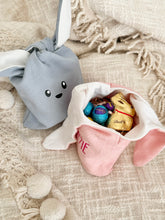 Load image into Gallery viewer, Personalised easter gift bag // white and blue