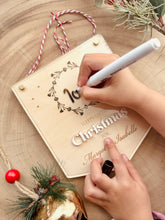 Load image into Gallery viewer, Christmas Countdown hanger // Personalised Christmas Decor