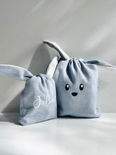 Load image into Gallery viewer, Easter gift bag // Personalised// Blue cotton