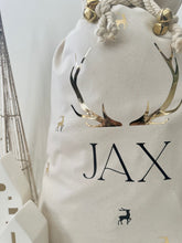 Load image into Gallery viewer, Personalised Santa Sack // Golden antler