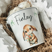 Load image into Gallery viewer, Personalised easter bucket // Lop eared bunny