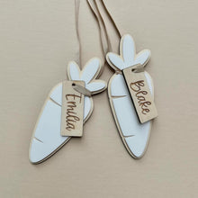 Load image into Gallery viewer, Personalised Easter Gift Tag / Personalised Carrot / Easter ornament