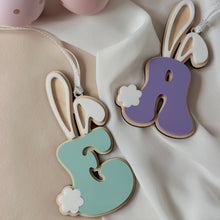 Load image into Gallery viewer, Bunny Letter Tag // Easter ornament // More Colours