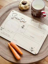 Load image into Gallery viewer, Santa&#39;s Milk and Cookies tray // Personalised
