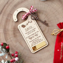 Load image into Gallery viewer, Santa’s Magic Key door hanger // Personalised
