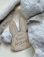 Load image into Gallery viewer, My First Easter Announcement Plaque // Easter gift // Personalised
