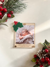 Load image into Gallery viewer, Personalised holly picture magnet // Photo magnet
