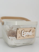 Load image into Gallery viewer, Personalised Basket // Storage Basket // Customise your own Plaque
