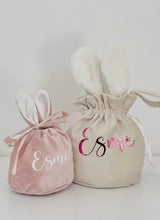 Load image into Gallery viewer, Bunny gift bag // Personalised Easter gift bag
