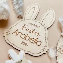 Load image into Gallery viewer, My First Easter Announcement Plaque // Easter gift // Personalised
