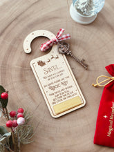 Load image into Gallery viewer, Santa’s Magic Key door hanger // Personalised
