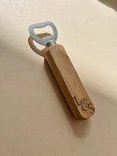 Load image into Gallery viewer, Engraved Beer Bottle Opener // Personalised with Initials // Wooden handle
