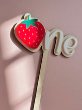 Load image into Gallery viewer, Strawberry Cake Topper // TWO
