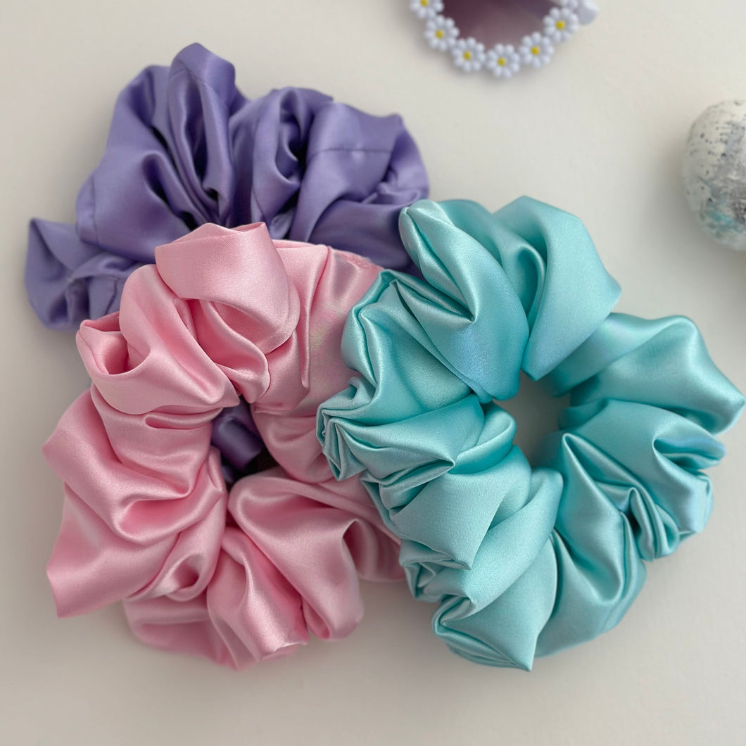 Oversized Scrunchies x3 Pack // Easter Pallet // SATIN