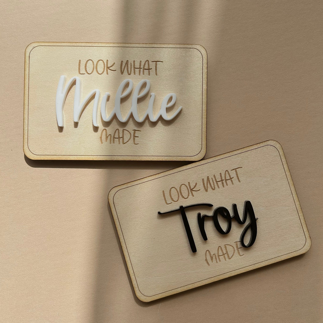 “Look what I made” Magnets // Personalised art holder magnets