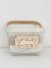 Load image into Gallery viewer, Personalised Basket // Storage Basket // Customise your own Plaque
