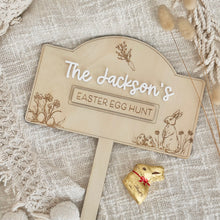 Load image into Gallery viewer, Easter Hunt Sign Personalised // Easter hunt

