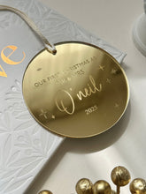 Load image into Gallery viewer, Newley wed christmas ornament // Personalised
