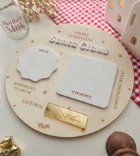 Load image into Gallery viewer, Santa&#39;s Milk and Cookies tray // Personalised
