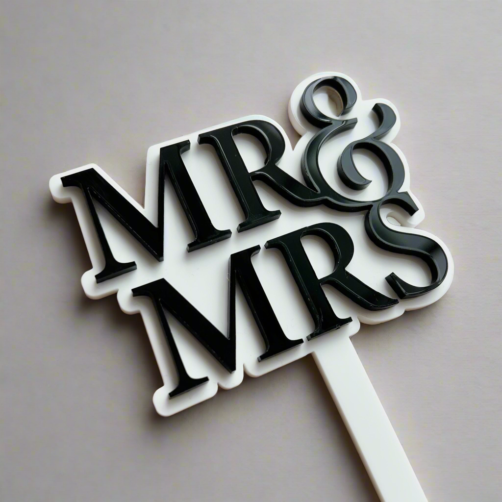 Wedding Cake Topper // wedding Acrylic cake topper //