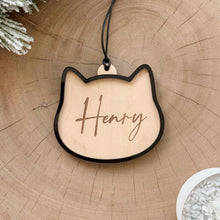 Load image into Gallery viewer, Personalised cat ornament
