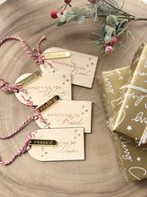 Load image into Gallery viewer, Want, Need, Read, Wear Gift tag set // Personalised Christmas gift tags
