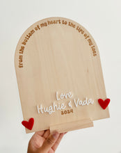 Load image into Gallery viewer, DIY heart Foot print board // Valentine’s Gift
