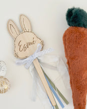 Load image into Gallery viewer, Bunny Wand Personalised //  Easter bucket filler // Kids Gift
