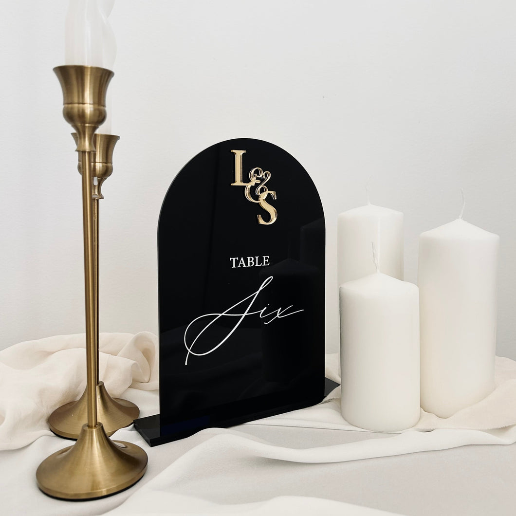 Table Number Sign // Wedding table decor personalised // Wedding Signs