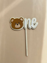 Load image into Gallery viewer, ONE bear Cake Topper // Acrylic
