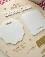 Load image into Gallery viewer, Santa&#39;s Milk and Cookies tray // Personalised
