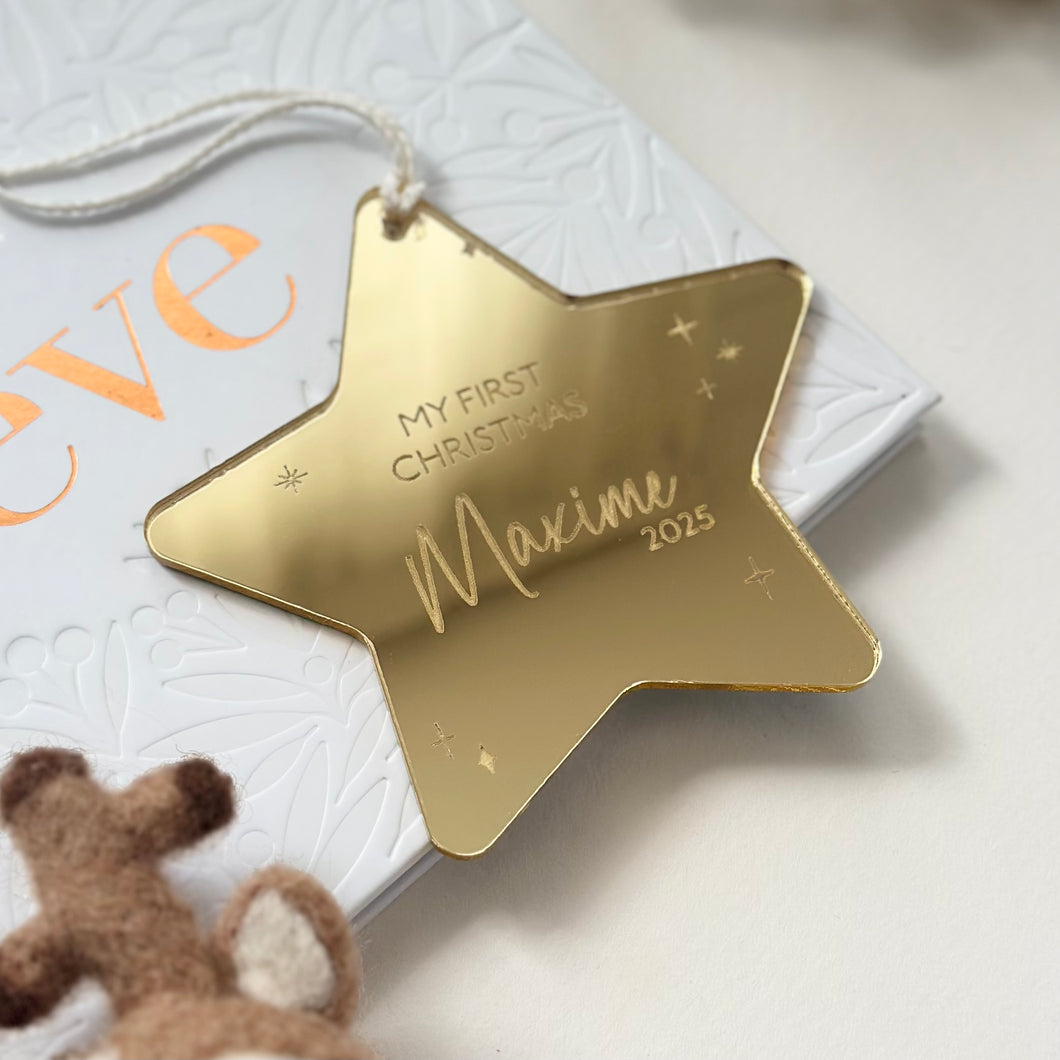Personalised Christmas ornament // My first Christmas