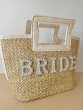 Load image into Gallery viewer, BRIDE woven hand bag // Hens party accessory
