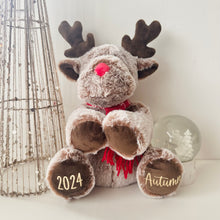 Load image into Gallery viewer, Personalised Christmas Plush Toy // Rudolph the Reindeer
