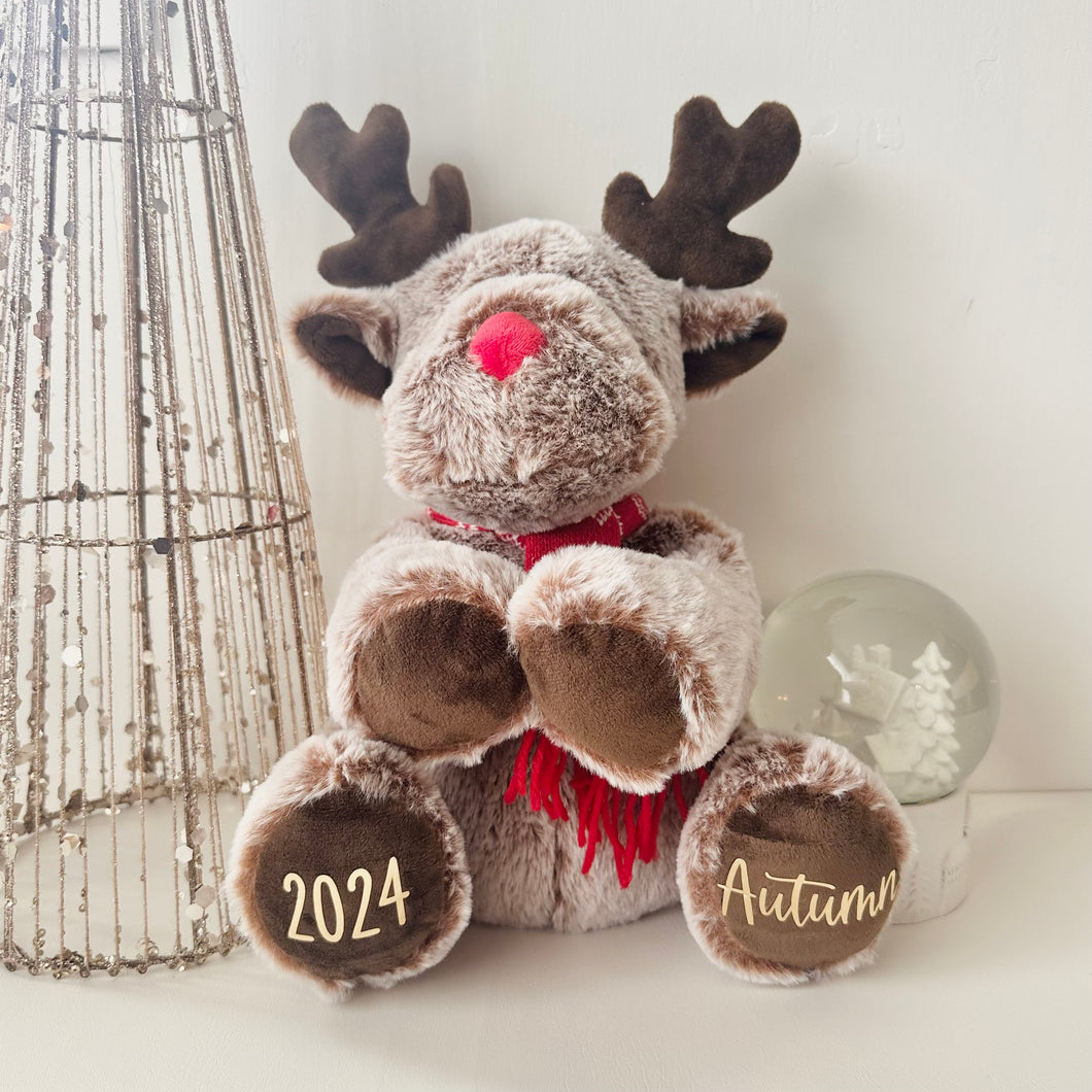 Personalised Christmas Plush Toy // Rudolph the Reindeer