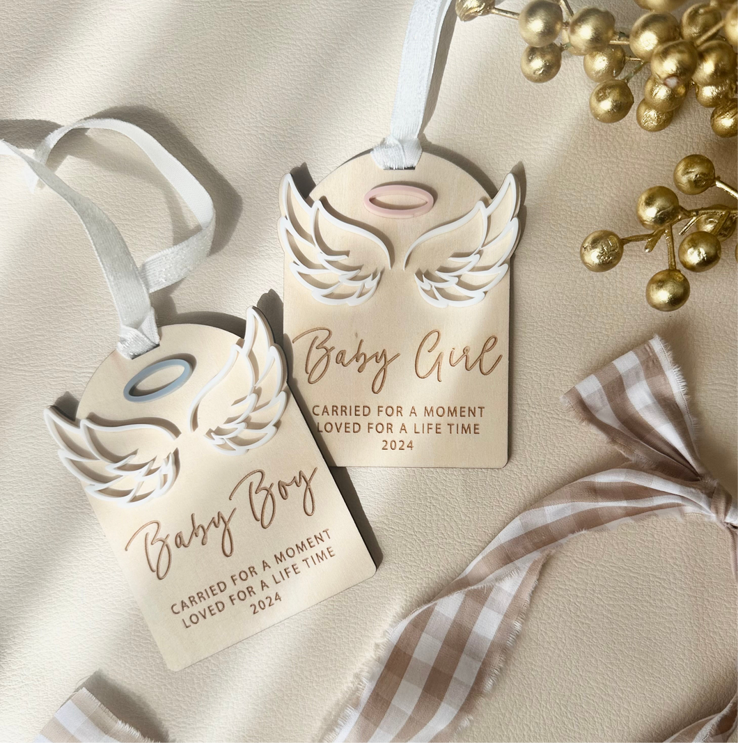 Carried for a moment  Christmas Ornament // personalised