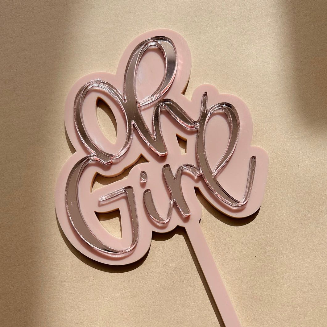 Oh GIRL Topper // Cake Topper